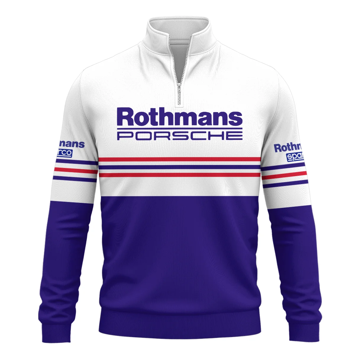 1984 Jack Brabham Rothmans Porsche 962 Quarter-Zip Sweatshirt BLVAJB080725A03QZS - Image 2