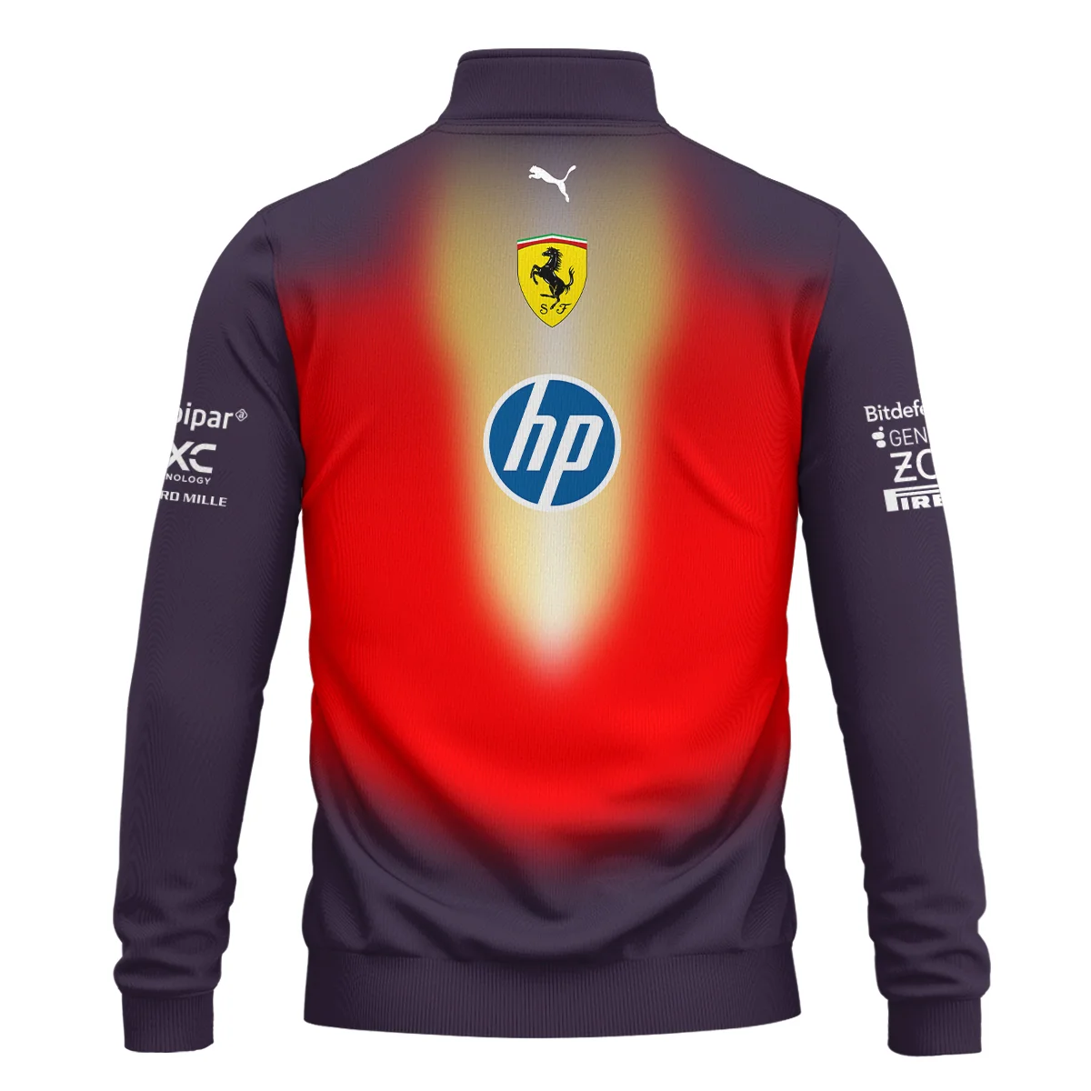 2026 China GP Edition Ferrari F1 Quarter Zip Sweatshirt BLVA12326FRRQZS - Image 3