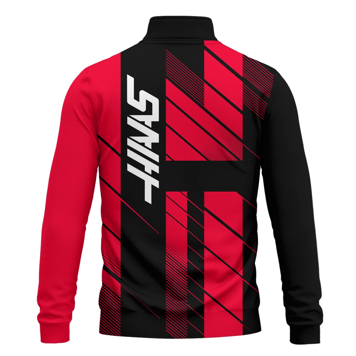 Haas F1 Teamwear Quarter Zip Sweatshirt BLVA5326A2HAASQZS - Image 3