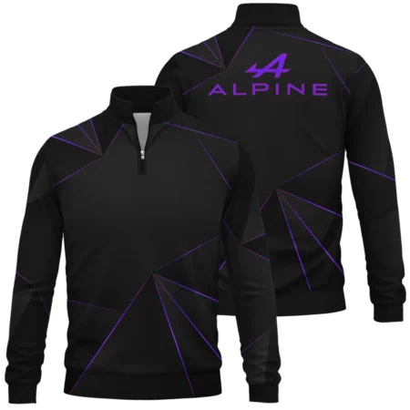 Alpine F1 Teamwear Quarter Zip Sweatshirt BL8326A1ALPQZS