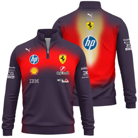 2026 China GP Edition Ferrari F1 Quarter Zip Sweatshirt BLVA12326FRRQZS