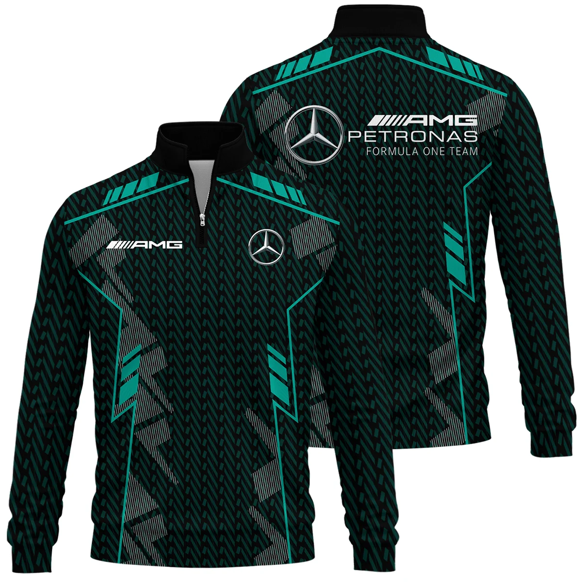 Mercedes F1 Teamwear Quarter Zip Sweatshirt BLVA5326A1MERQZS