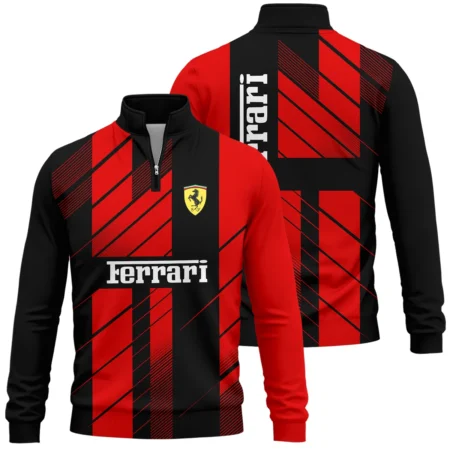 Ferrari F1 Teamwear Quarter Zip Sweatshirt Unisex Motorsport Apparel BLVA5326A2FRRQZS