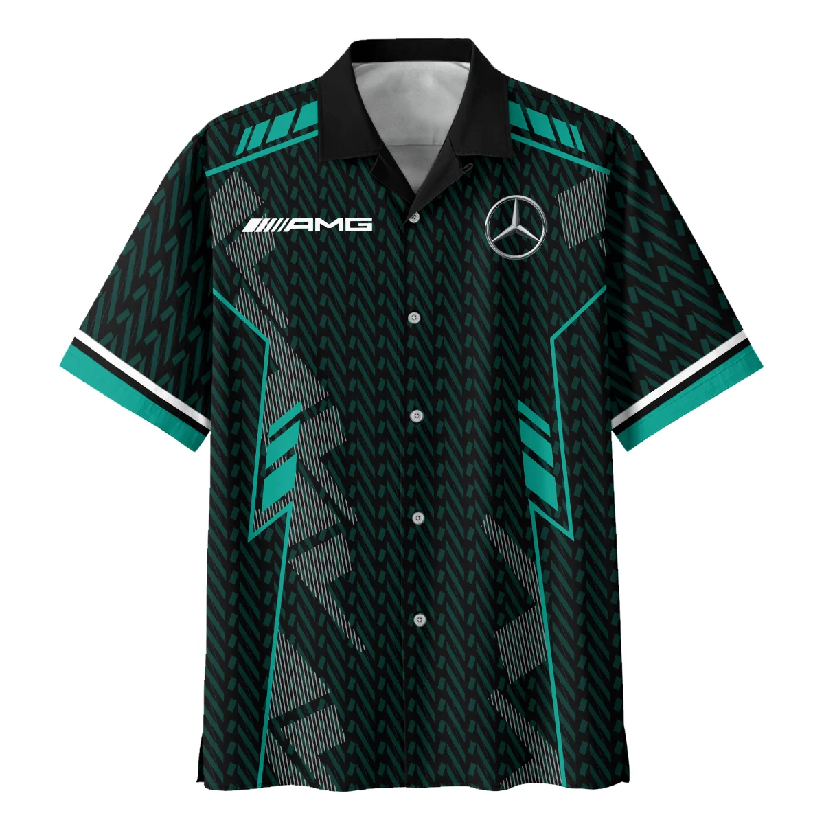 Mercedes F1 Teamwear Hawaiian Shirt BLVA5326A1MERHW - Image 2