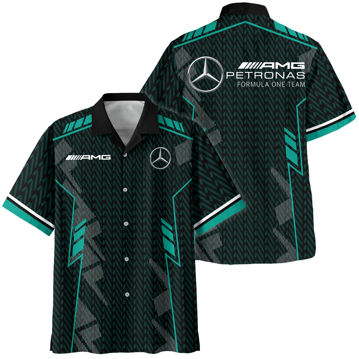 Mercedes F1 Teamwear Hawaiian Shirt BLVA5326A1MERHW