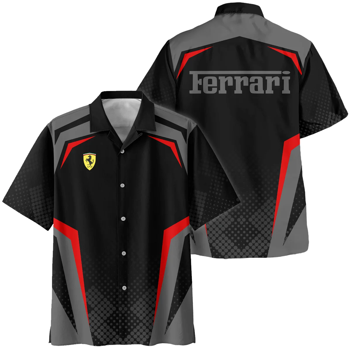 Ferrari F1 Teamwear Hawaiian Shirt BLVA5326A3FRRHW