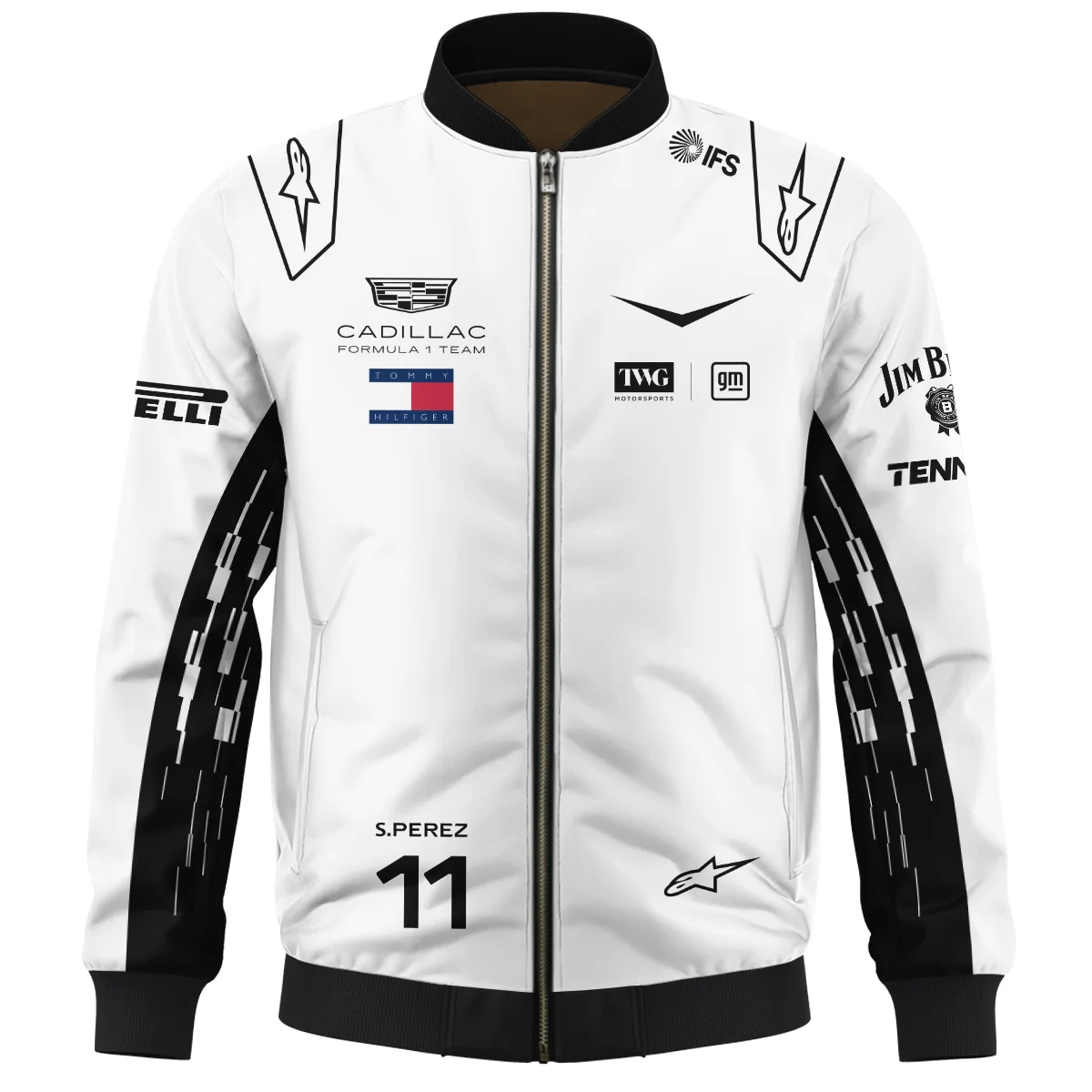 2026 Sergio Perez Cadillac F1 Team Apparel Bomber BLVA9326SP4BB - Image 2