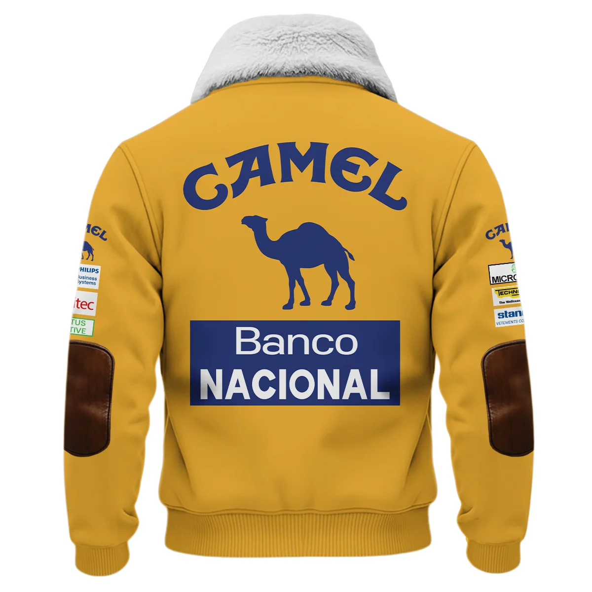 1987 Ayrton Senna Camel Honda F1 Fleece Jacket BL3725A5FJ - Image 3