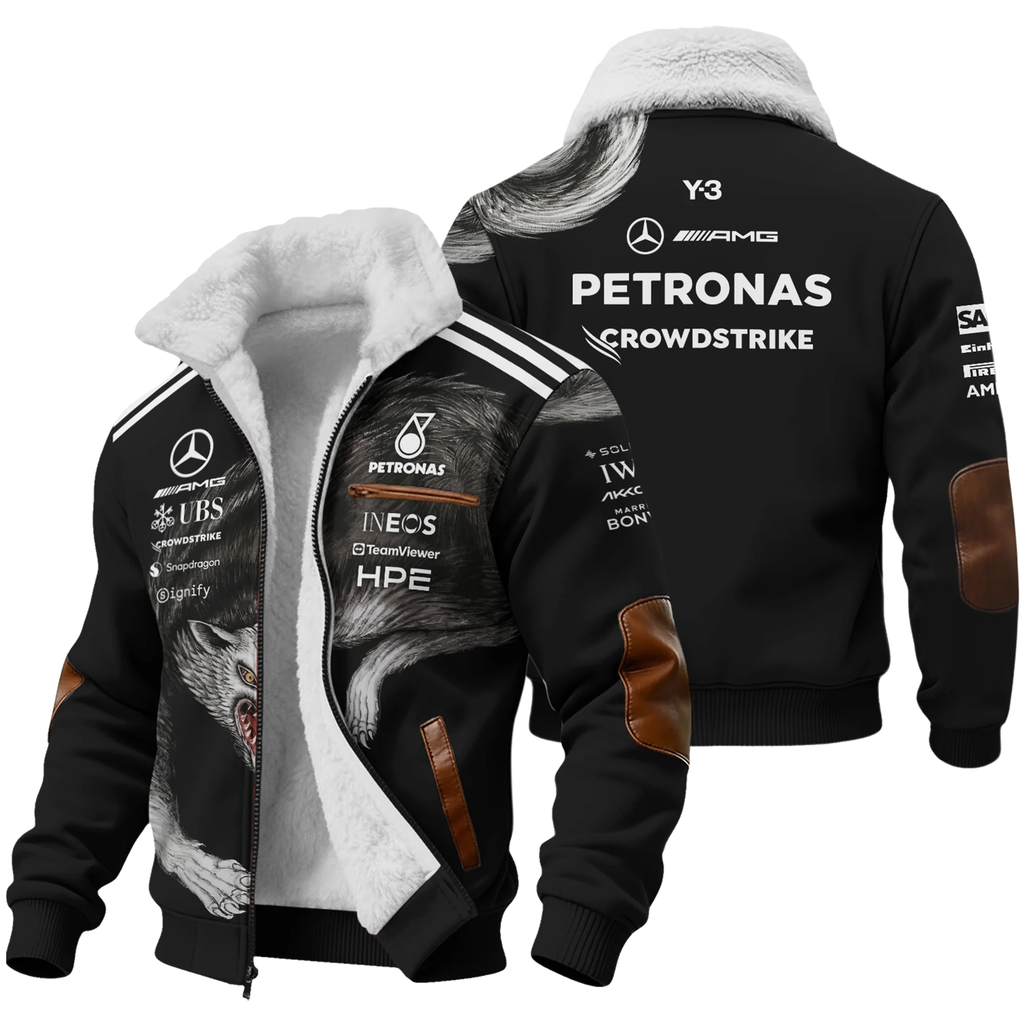 2026 Mercedes x Y-3 Japan GP F1 - Fleece Jacket BLMER18326A2FJ