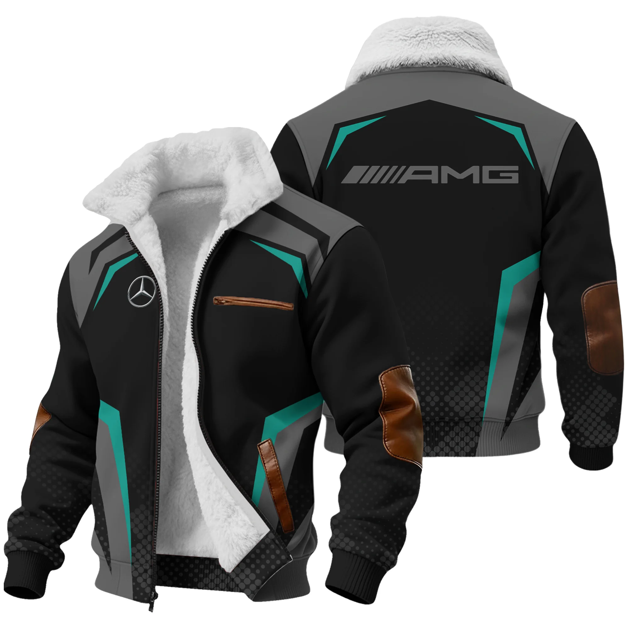 Mercedes F1 Teamwear Fleece Jacket BLVA5326A3MERFJ