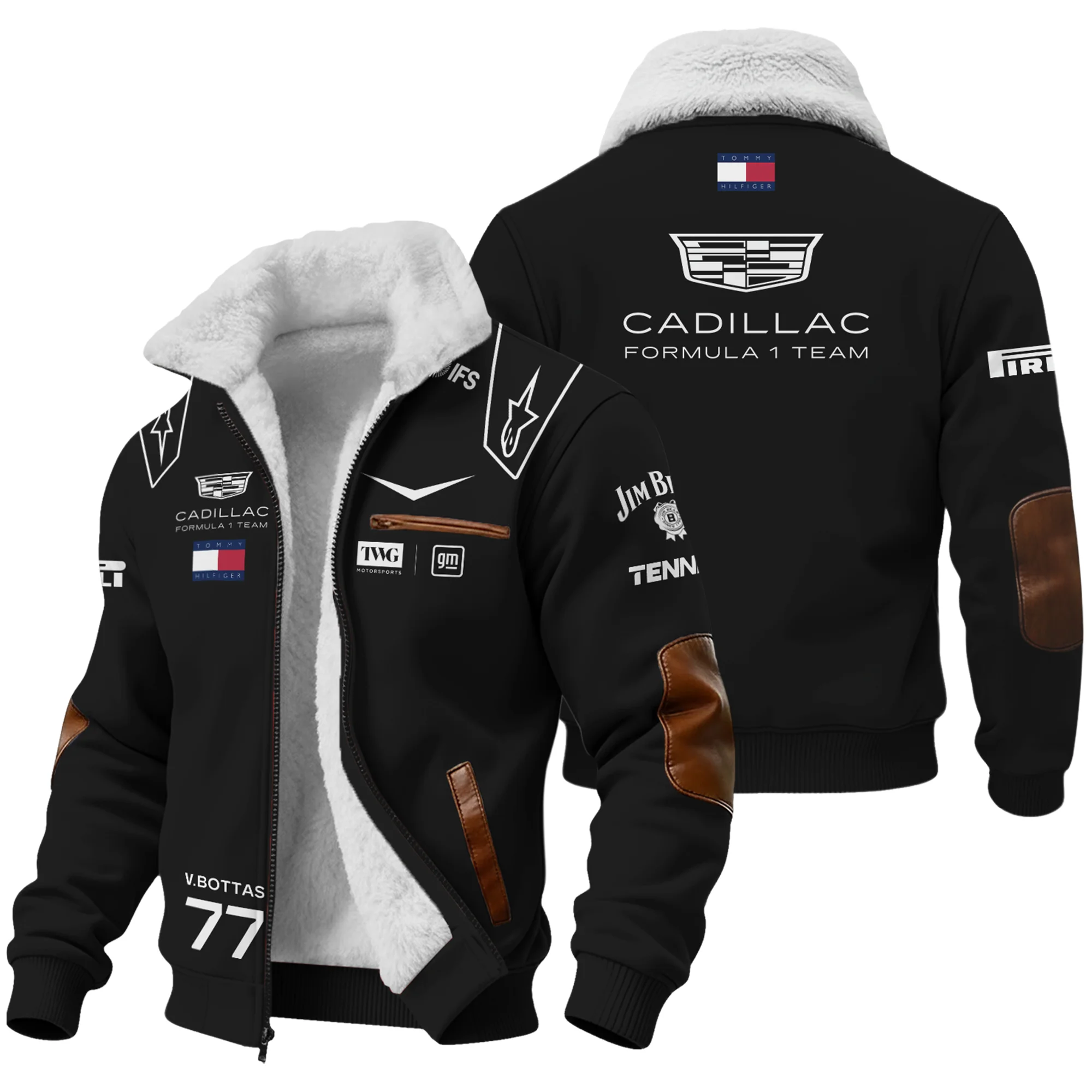 2026 Valtteri Bottas Cadillac F1 Team Apparel Fleece Jacket BLVA9326VB3FJ