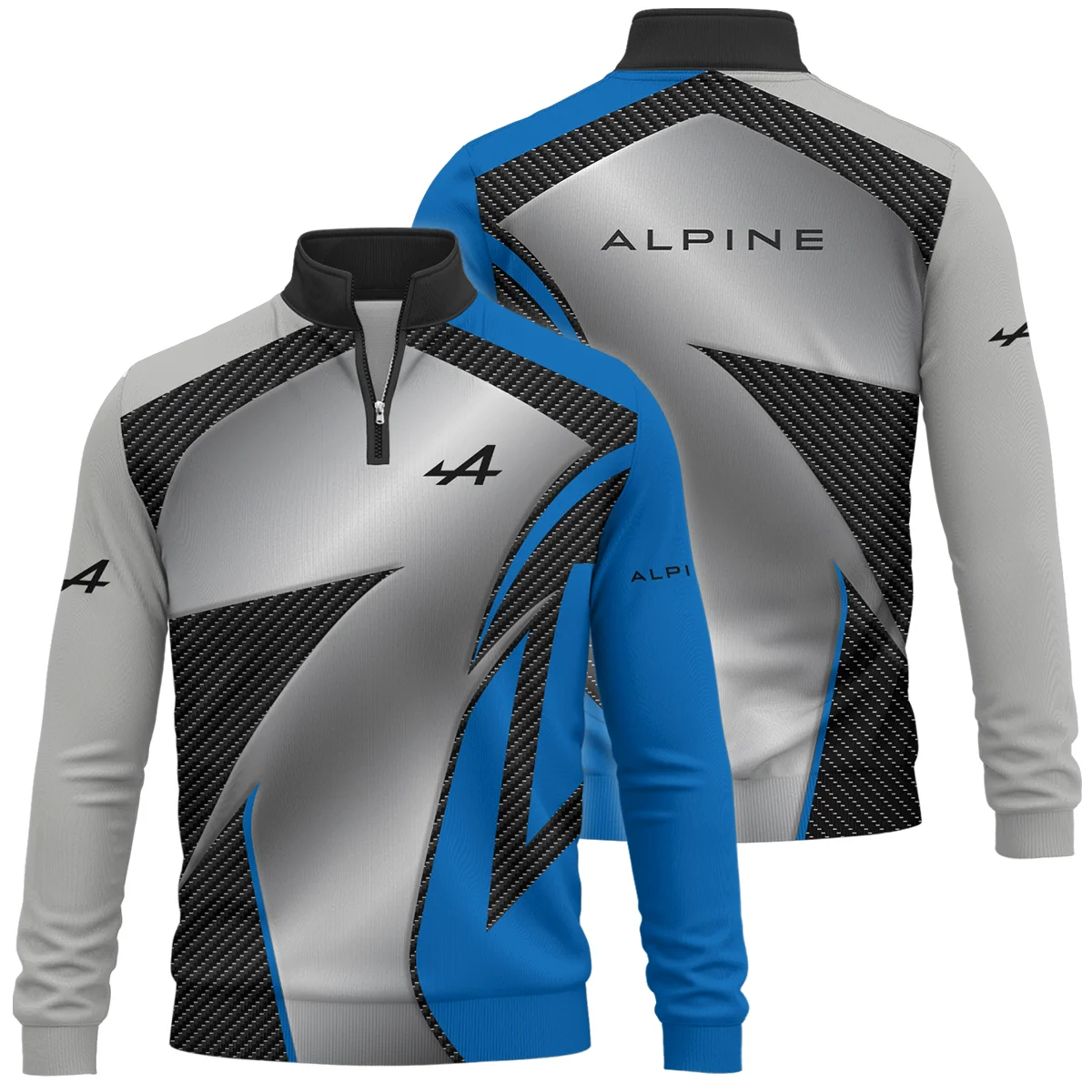 Alpine F1 Team For Fans - Quarter Zip Sweatshirt Unisex Motorsport Apparel BLVAF1031225A2ALPQZS