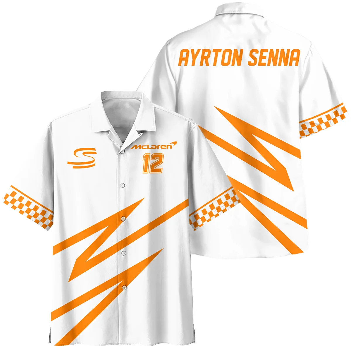 Ayrton Senna The Racing Legend McLaren F1 Hawaiian Shirt Unisex Motorsport Apparel BLF16625A4HW