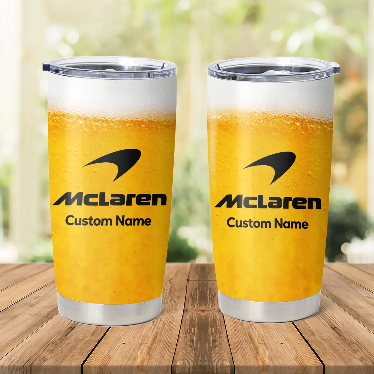 Beer Pattern McLaren F1 Stainless Steel Tumbler 20oz 30oz Gift For Fan BLMCL11525A1 - Image 3