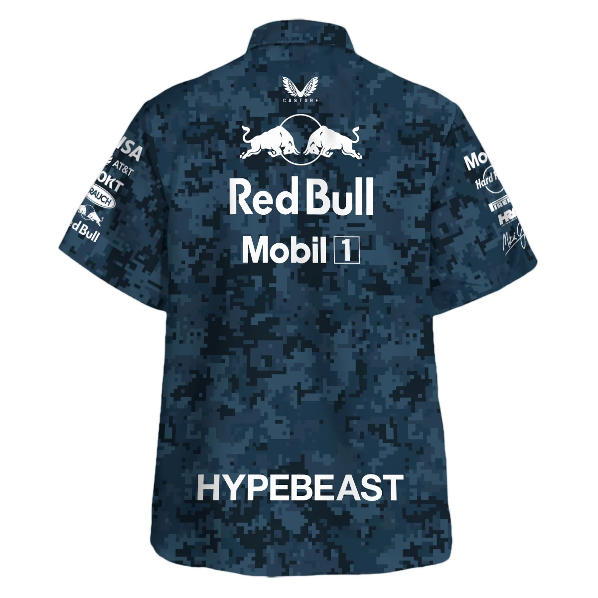 Camo Pattern Red Bull Racing x Hypebeast Replica Hawaiian Shirt BLRBR11025A1HW - Image 3