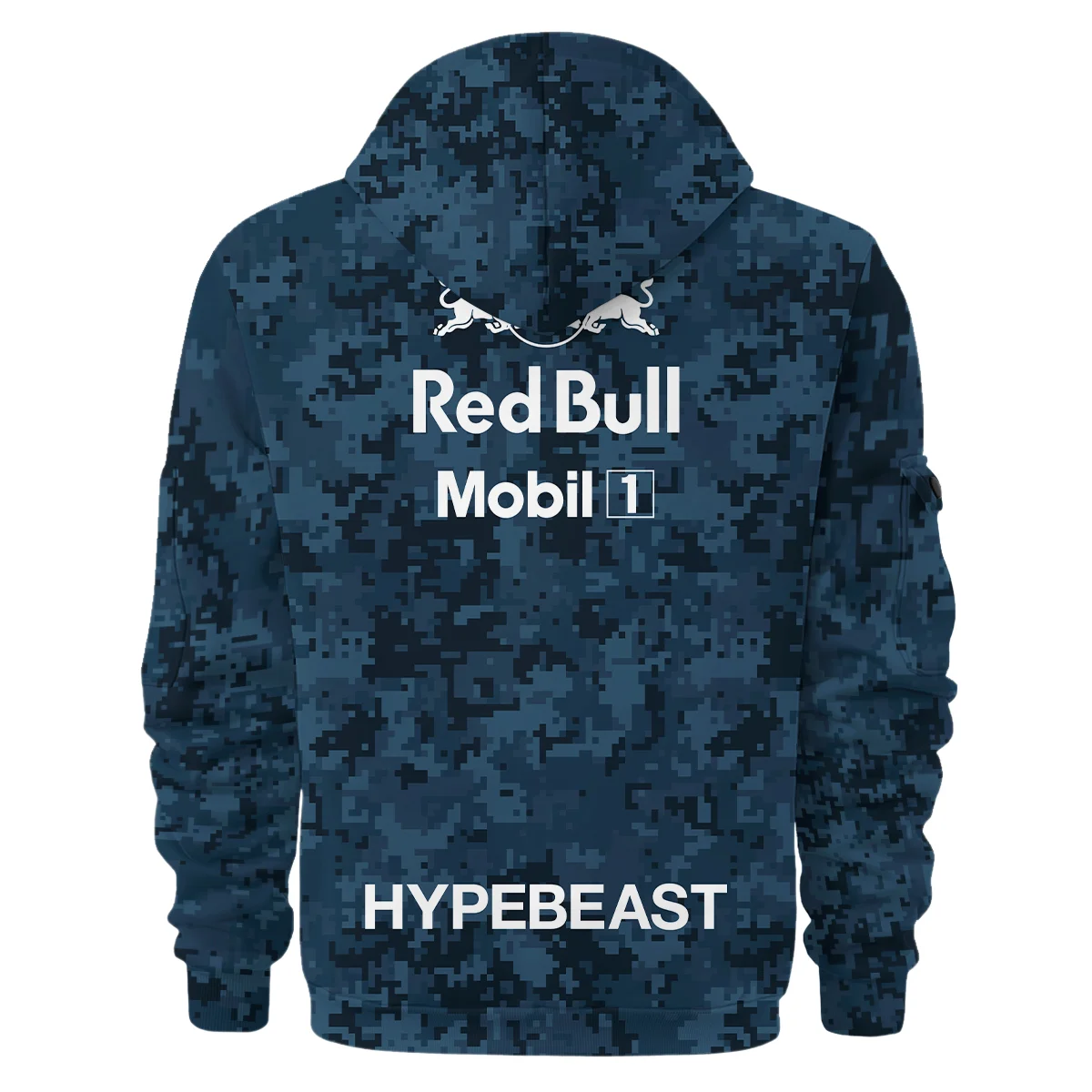 Camo Pattern Red Bull Racing x Hypebeast Replica Hoodie Half Zip BLRBR11025A1HDF - Image 3