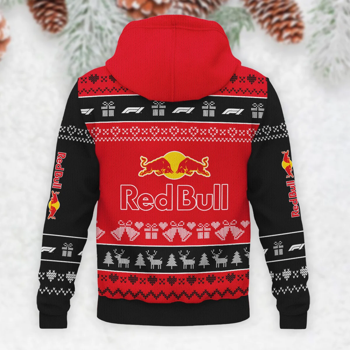 Christmas Collection Red Bull Racing Formula 1 - Knitted Hoodie BLVAF12209250A5RBR - Image 3
