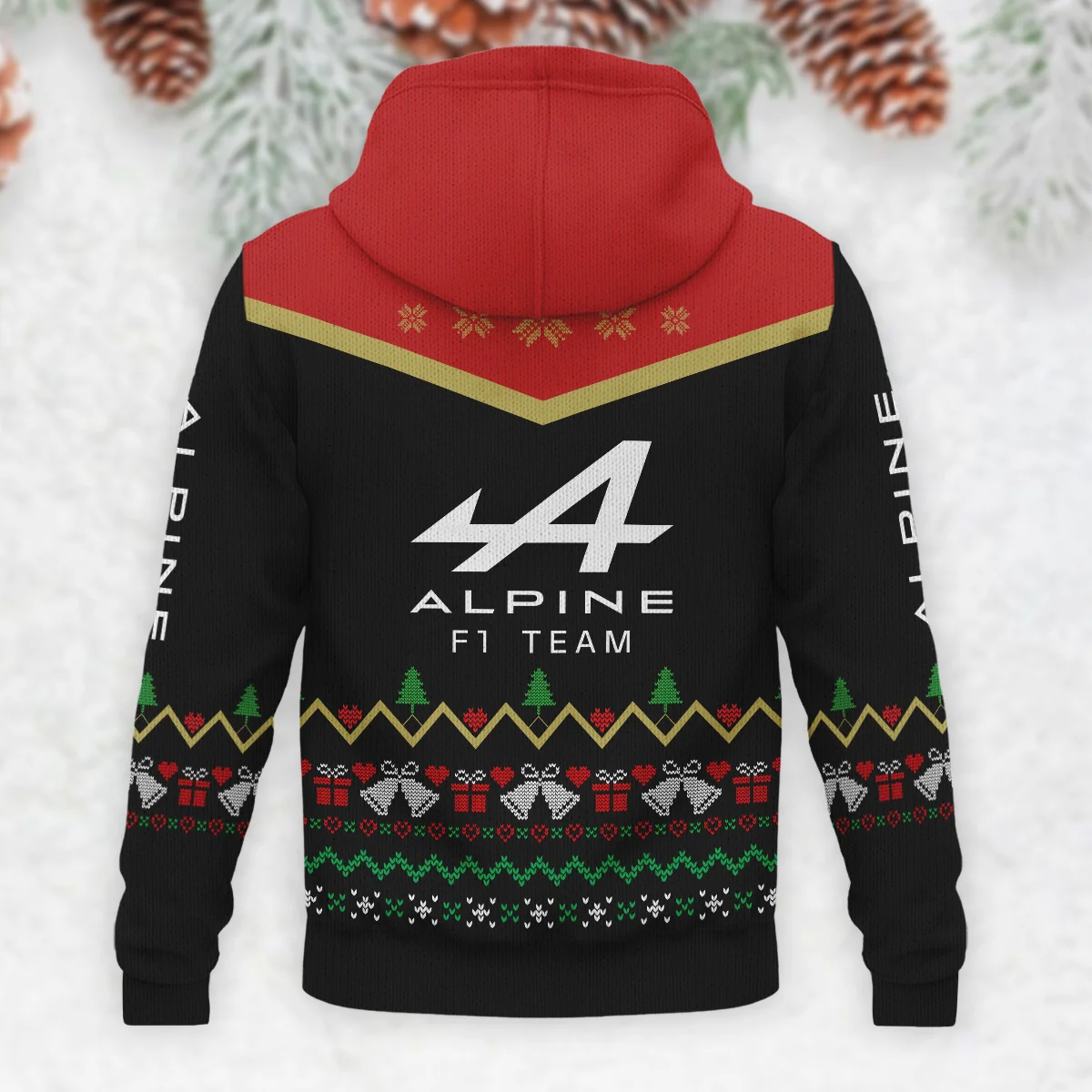 Christmas Gift Alpine Formula 1 - Knitted Hoodie BLVAF12209250A7ALP - Image 3
