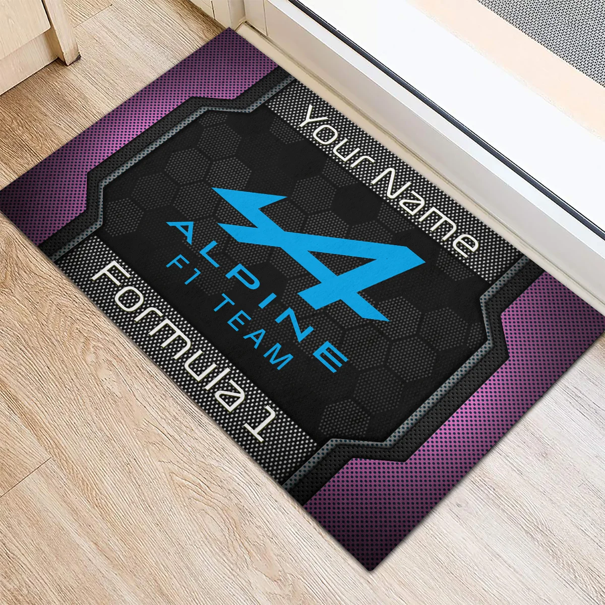 Custom Name Alpine F1 Rubber Base Doormat - All Over Print BLF1139A2ALP - Image 3