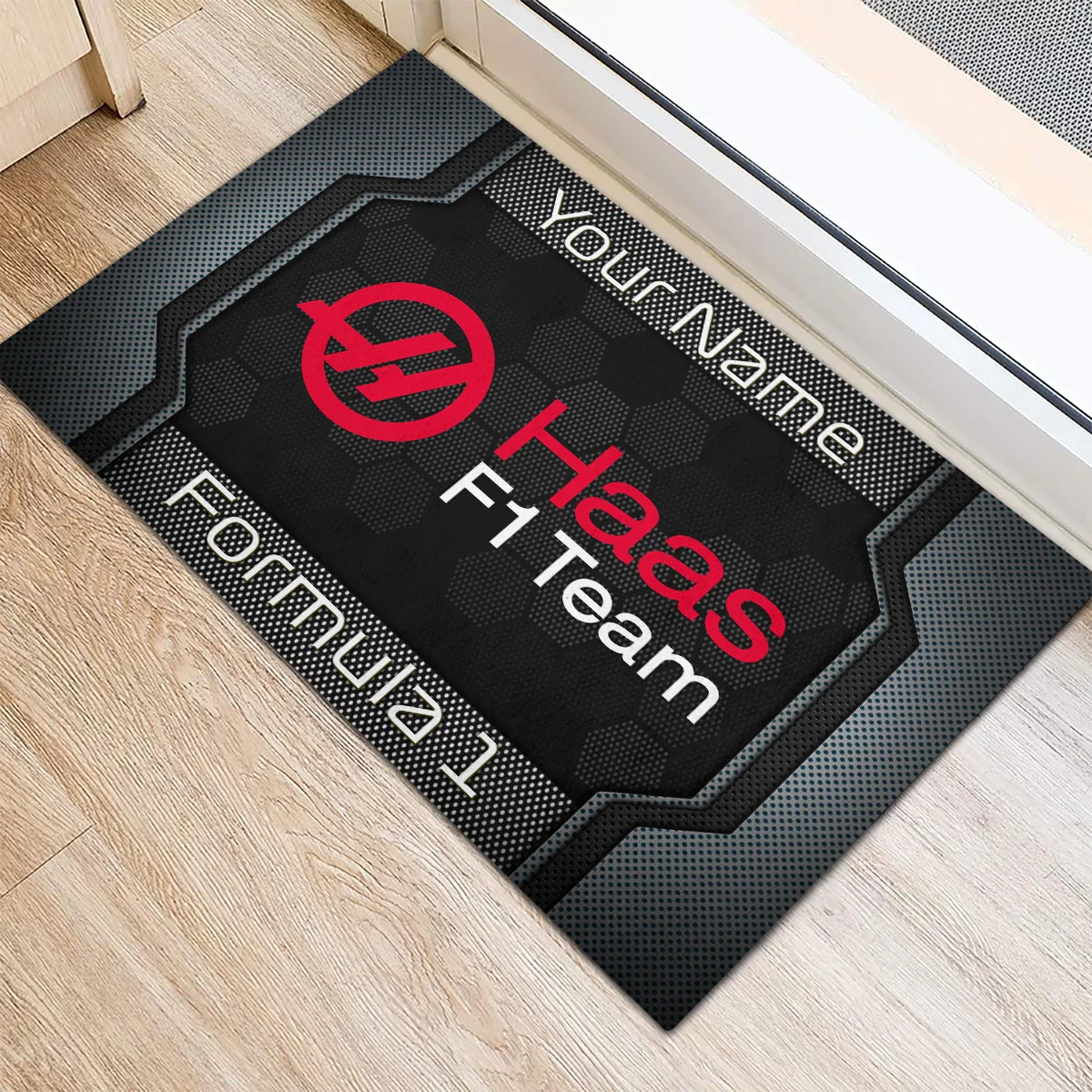 Custom Name Haas F1 Rubber Base Doormat - All Over Print BLF1139A2HAAS - Image 3