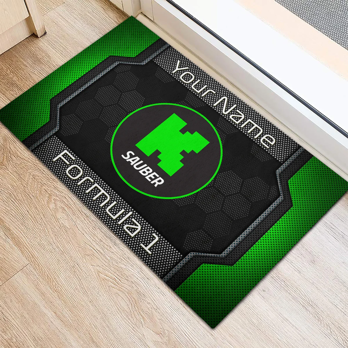 Custom Name Kick Sauber F1 Rubber Base Doormat - All Over Print BLF1139A2KS - Image 3