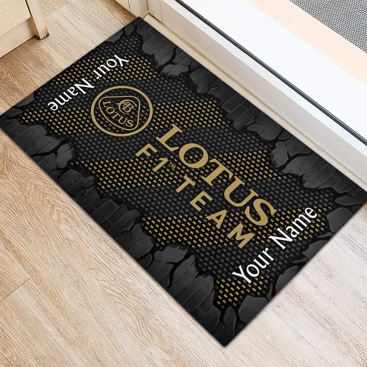 Custom Name Lotus F1 Rubber Base Doormat - All Over Print BLF1139A11LT - Image 3