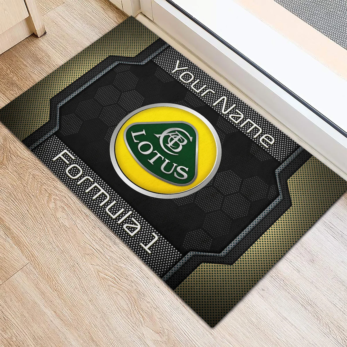 Custom Name Lotus F1 Rubber Base Doormat - All Over Print BLF1139A2LT - Image 3