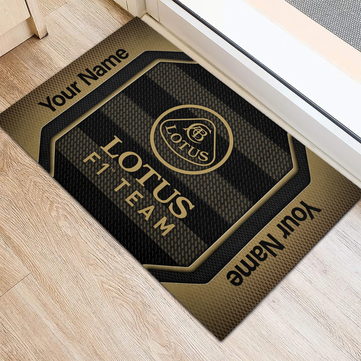 Custom Name Lotus F1 Rubber Base Doormat - All Over Print BLF1139A4LT - Image 3