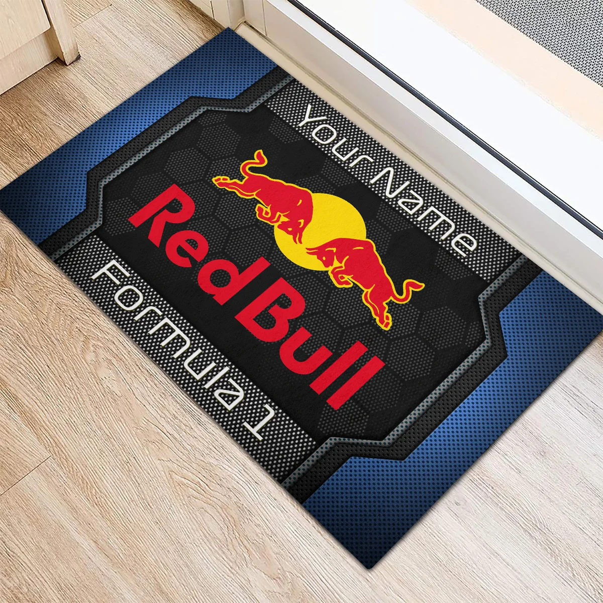 Custom Name Red Bull Racing F1 Rubber Base Doormat - All Over Print BLF1139A2RBR - Image 3
