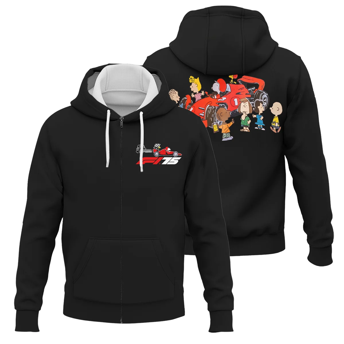 F1 x Snoopy Peanuts Pit Crew Zipper Hoodie BLF112925A2ZHD