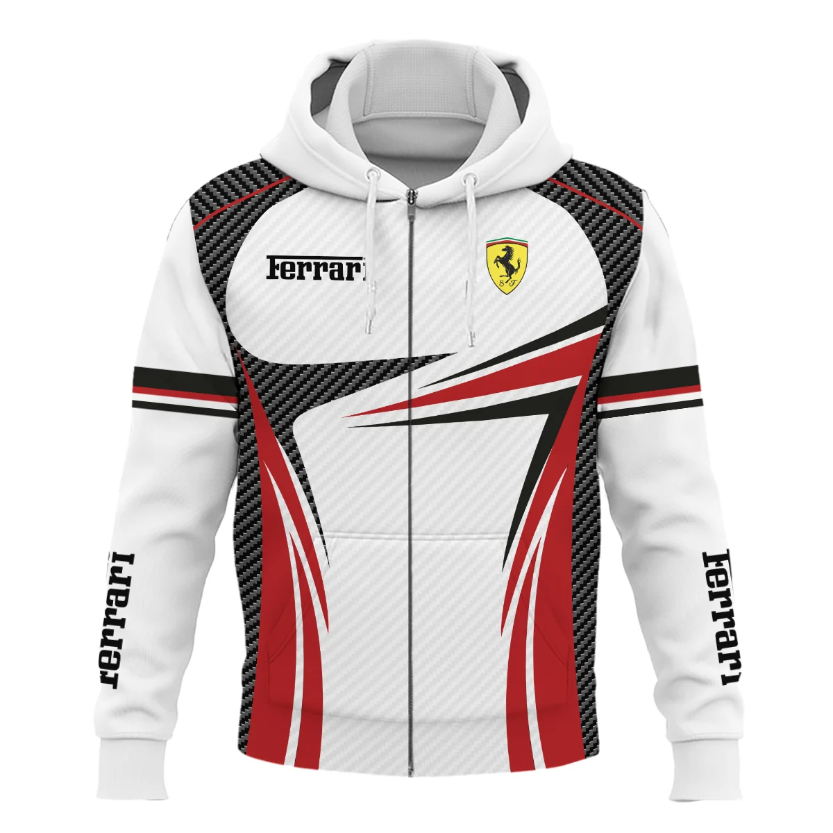 Ferrari F1 Team For Fans - Zipper Hoodie BLVAF1031225A1FRRZHD - Image 2