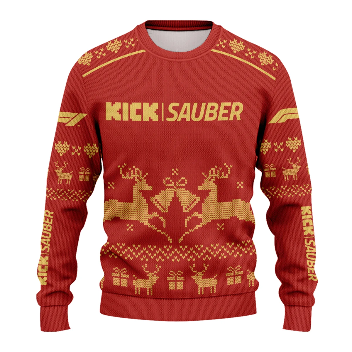 Festive Christmas Kick Sauber Formula 1 - Ugly Sweater BLVAF1220925A6KS - Image 2