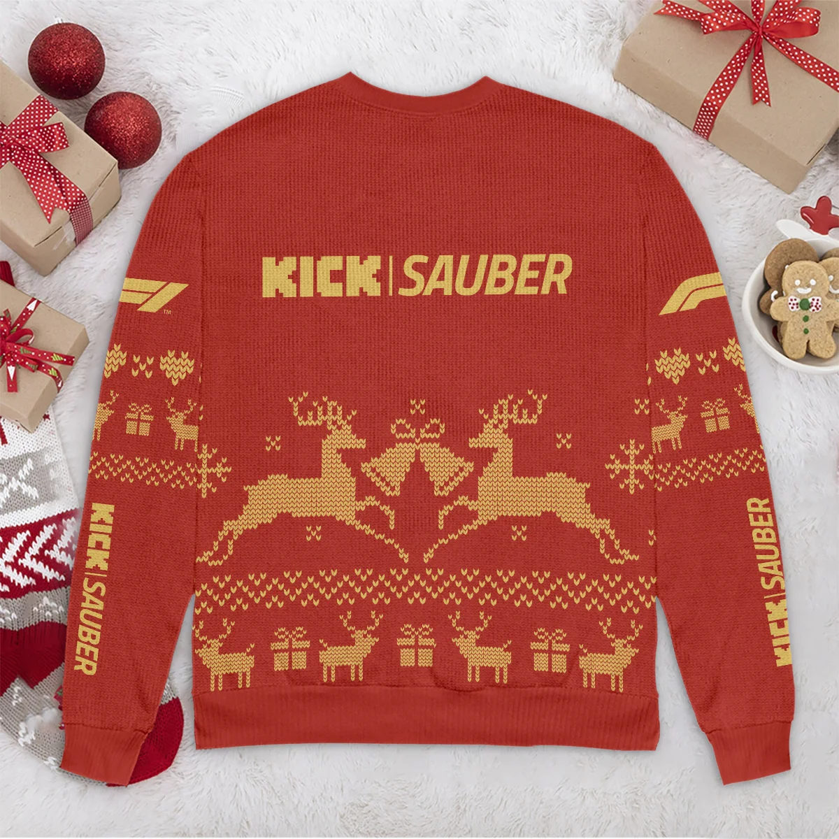 Festive Christmas Kick Sauber Formula 1 - Ugly Sweater BLVAF1220925A6KS - Image 6