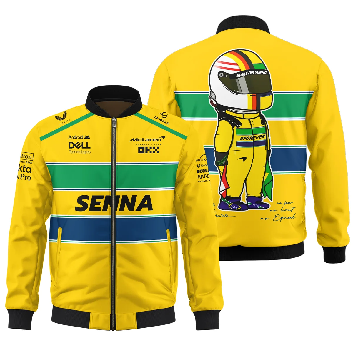 Forever Senna McLaren F1 Bomber Unisex Motorsport Apparel BLF13625A3BB