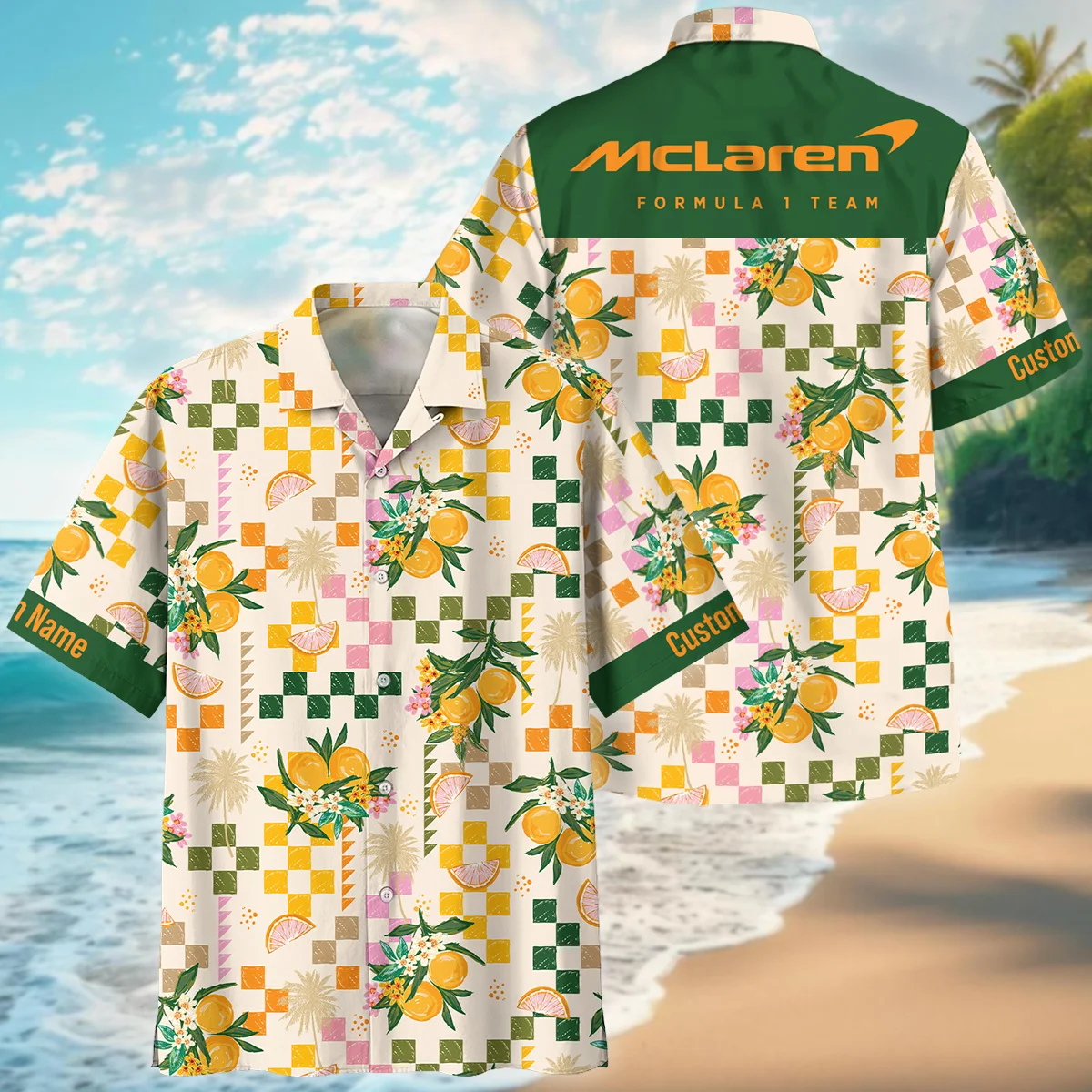 Fruit Vibes McLaren F1 Hawaiian Shirt Unisex Motorsport Apparel BL300475A6HW