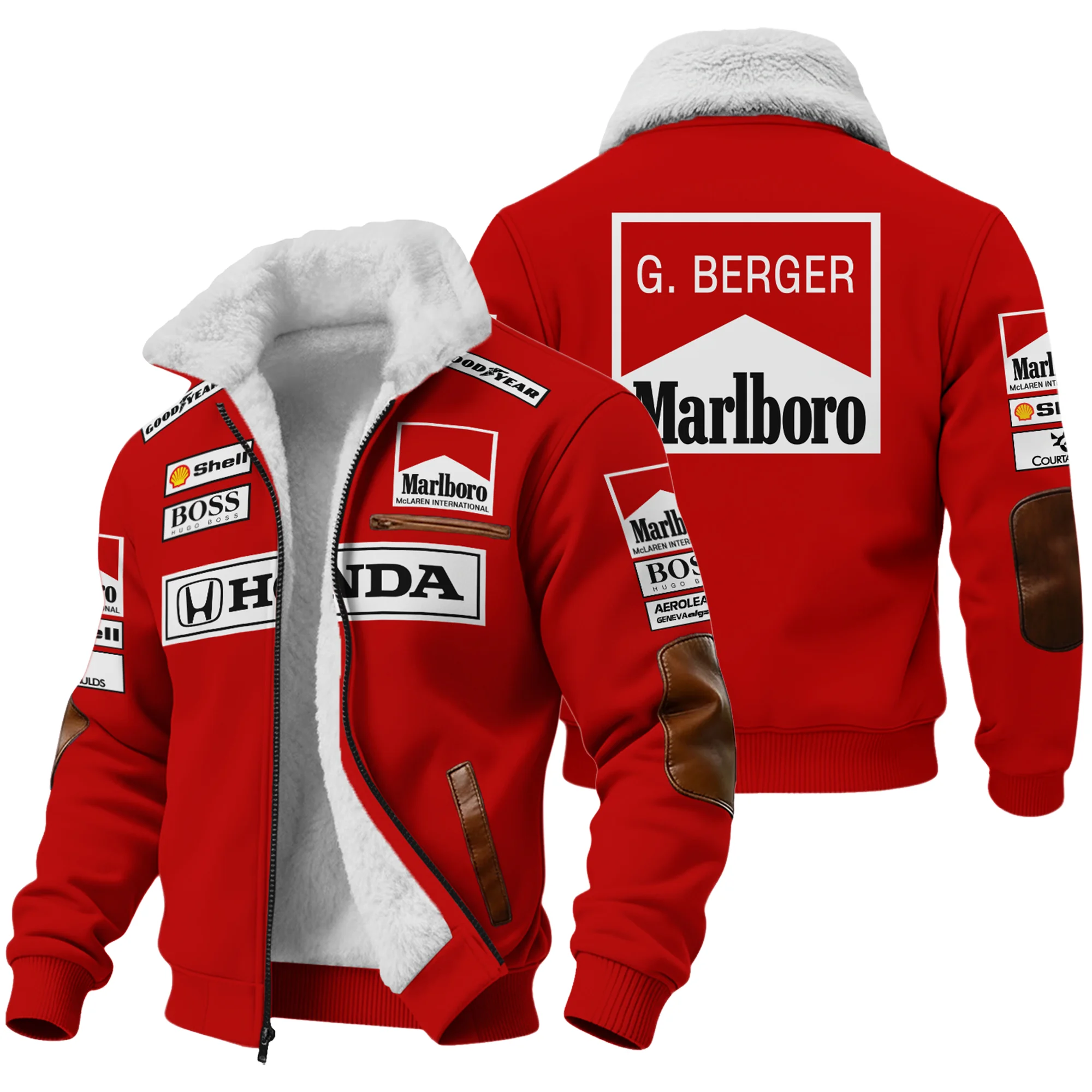 Gerhard Berger McLaren F1 Teamwear Fleece Jacket Unisex Motorsport Apparel BLGB261025A2FJ