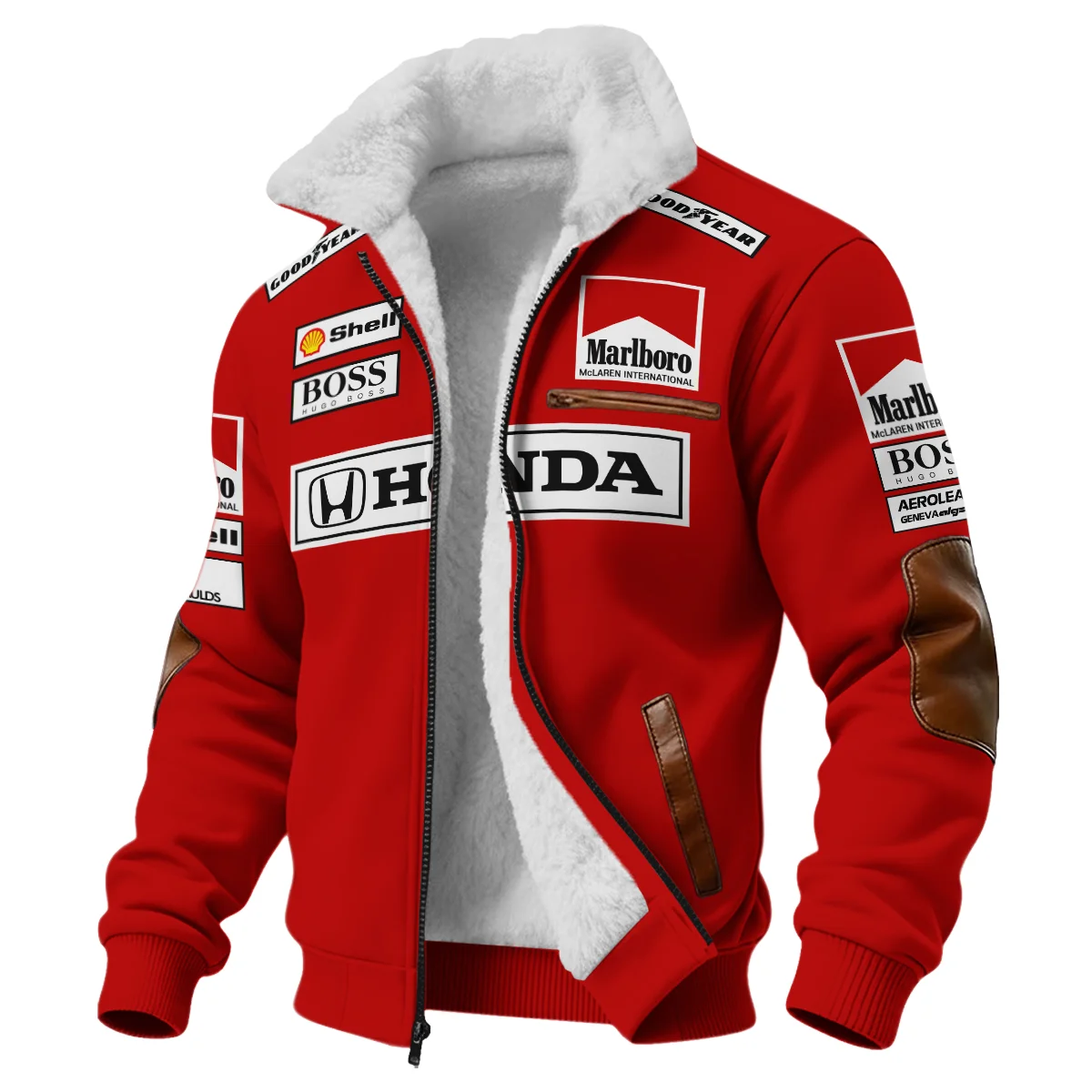 Alternative view of Gerhard Berger McLaren F1 Teamwear Fleece Jacket Unisex Motorsport Apparel BLGB261025A2FJ