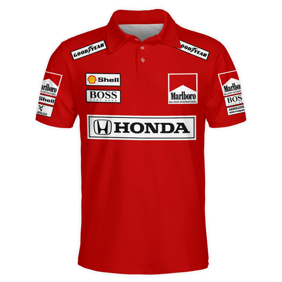 Alternative view of Gerhard Berger McLaren F1 Teamwear Polo Shirt Unisex Motorsport Apparel BLGB261025A2PL