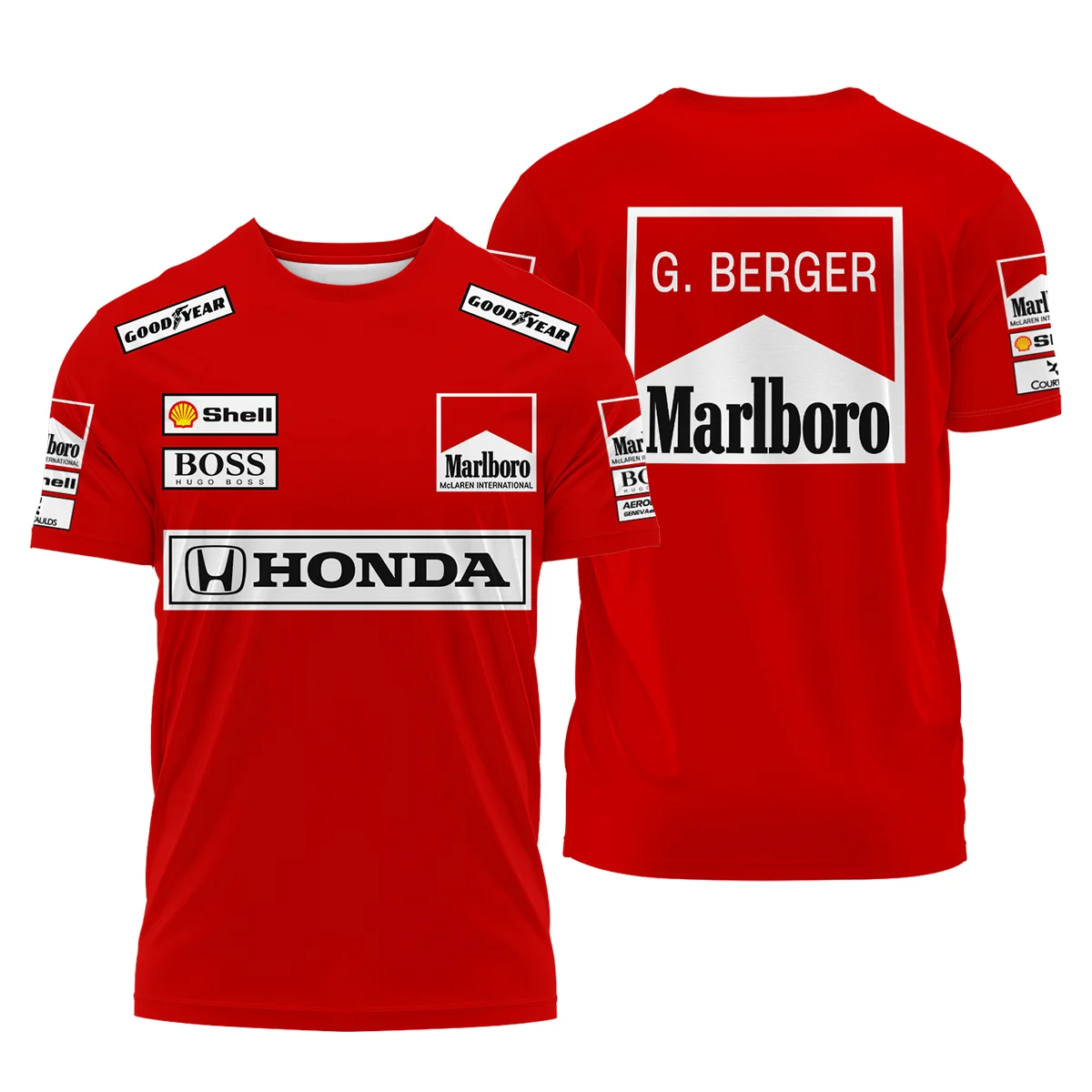 Gerhard Berger McLaren F1 Teamwear T-Shirt Unisex Motorsport Apparel BLGB261025A2TS