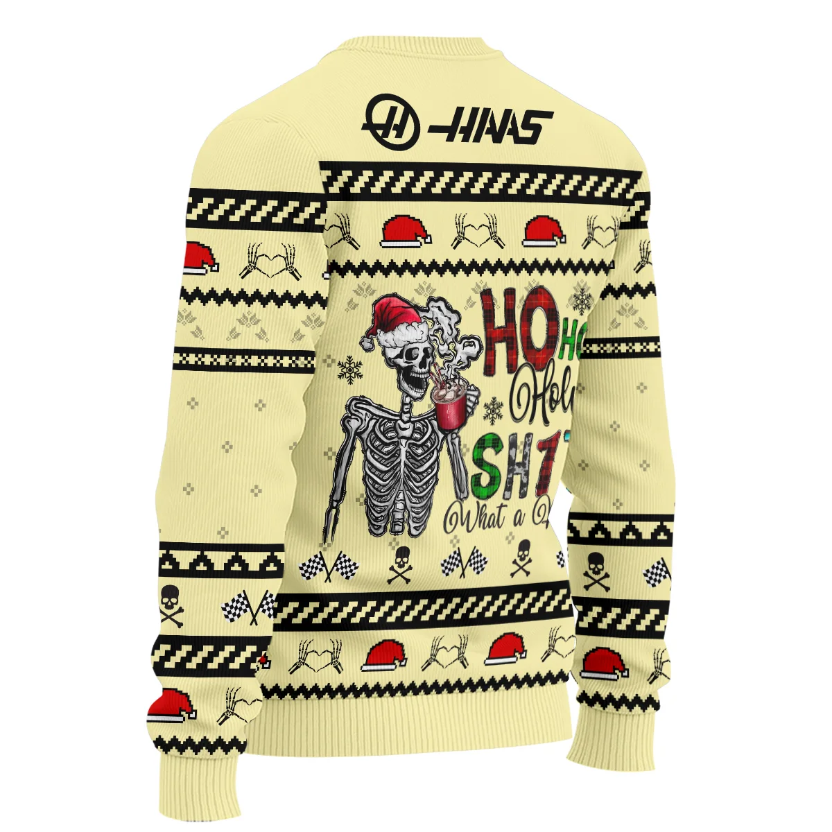 HolySh What A Race Haas Formula 1 - Ugly Sweater Unisex Motorsport Apparel BLVAF1220925A21HAAS - Image 5
