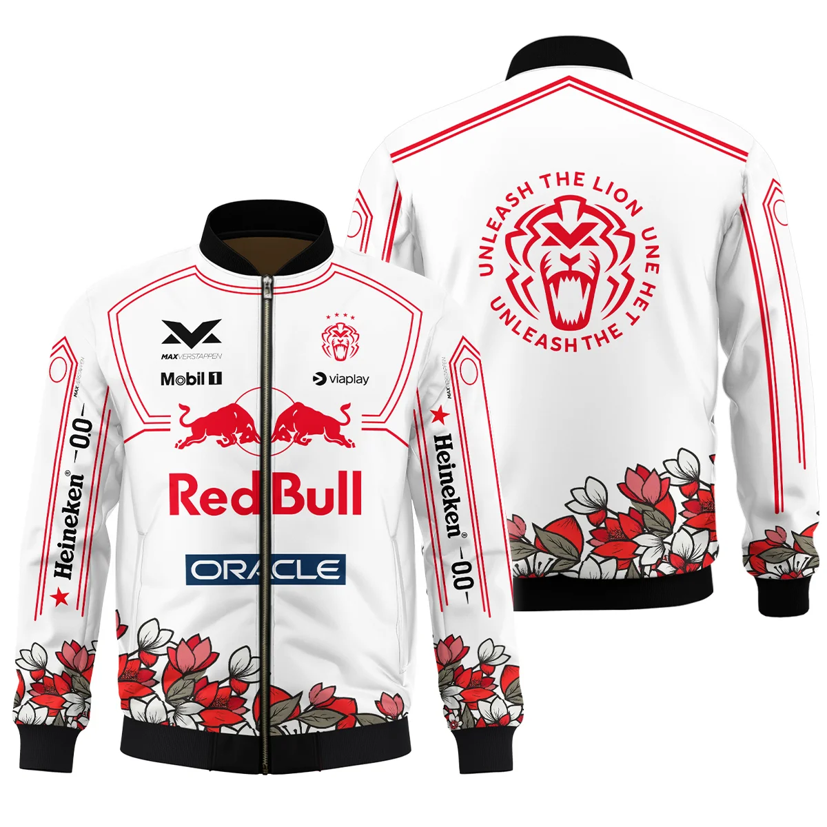 Japanese GP Unleash The Lion Max Verstappen Red Bull Racing F1 Bomber Unisex Motorsport Apparel BLVAMV281125A5BB