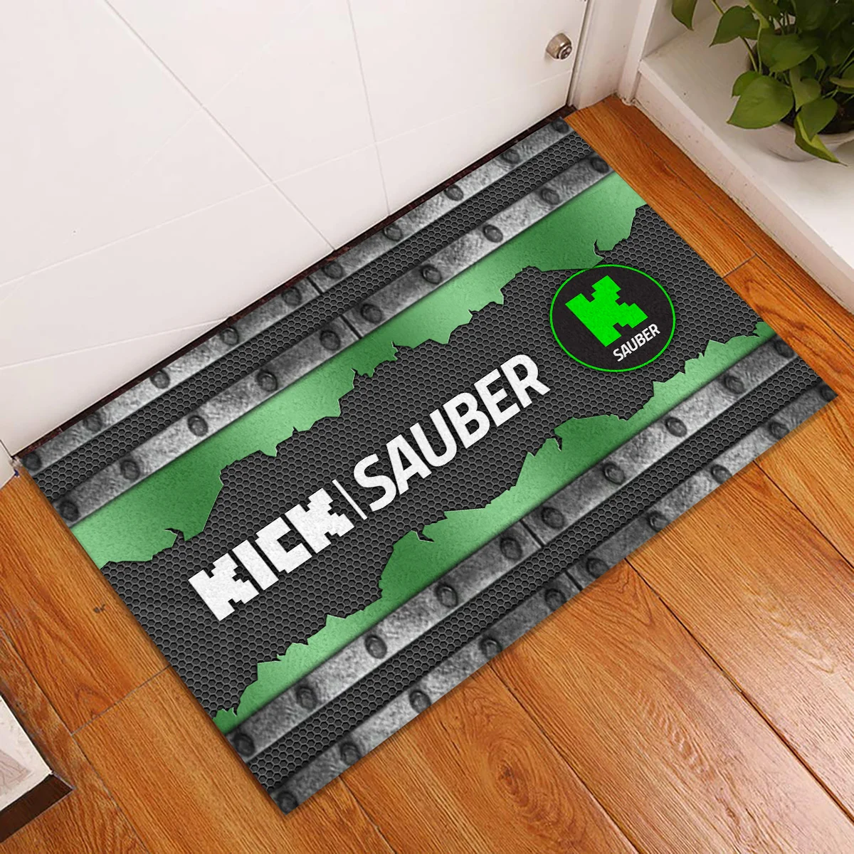 Kick Sauber F1 Rubber Base Doormat - All Over Print BLF1139A5KS - Image 2
