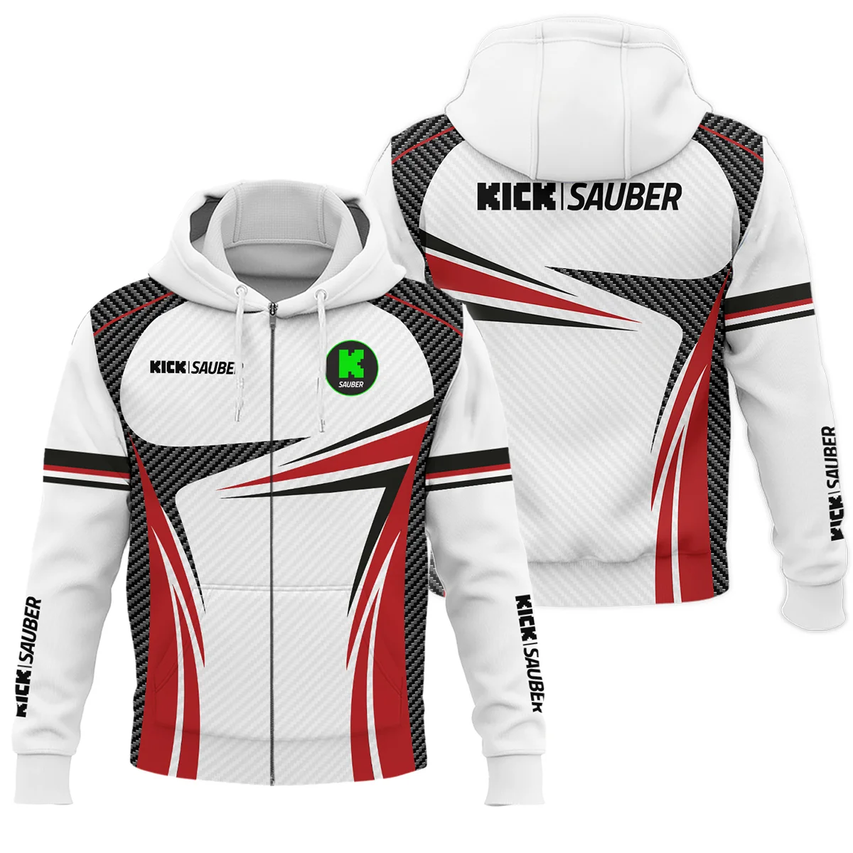 Kick Sauber F1 Team For Fans - Zipper Hoodie Unisex Motorsport Apparel BLVAF1031225A1KSZHD