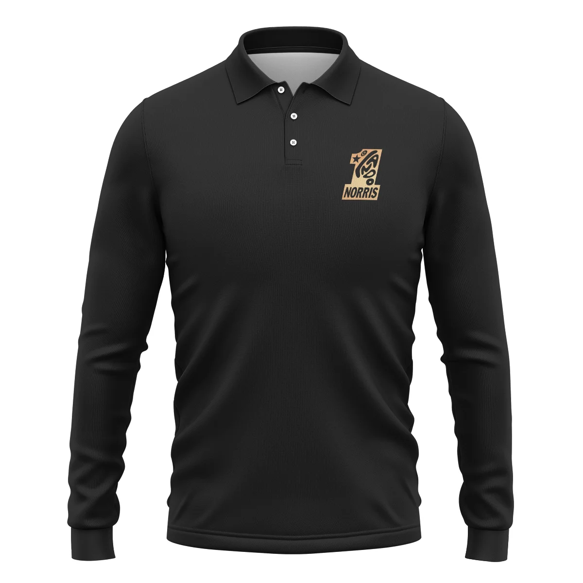 Lando Norris #1 World Champion Long Polo Shirt BLVALN051225A9LPL - Image 2