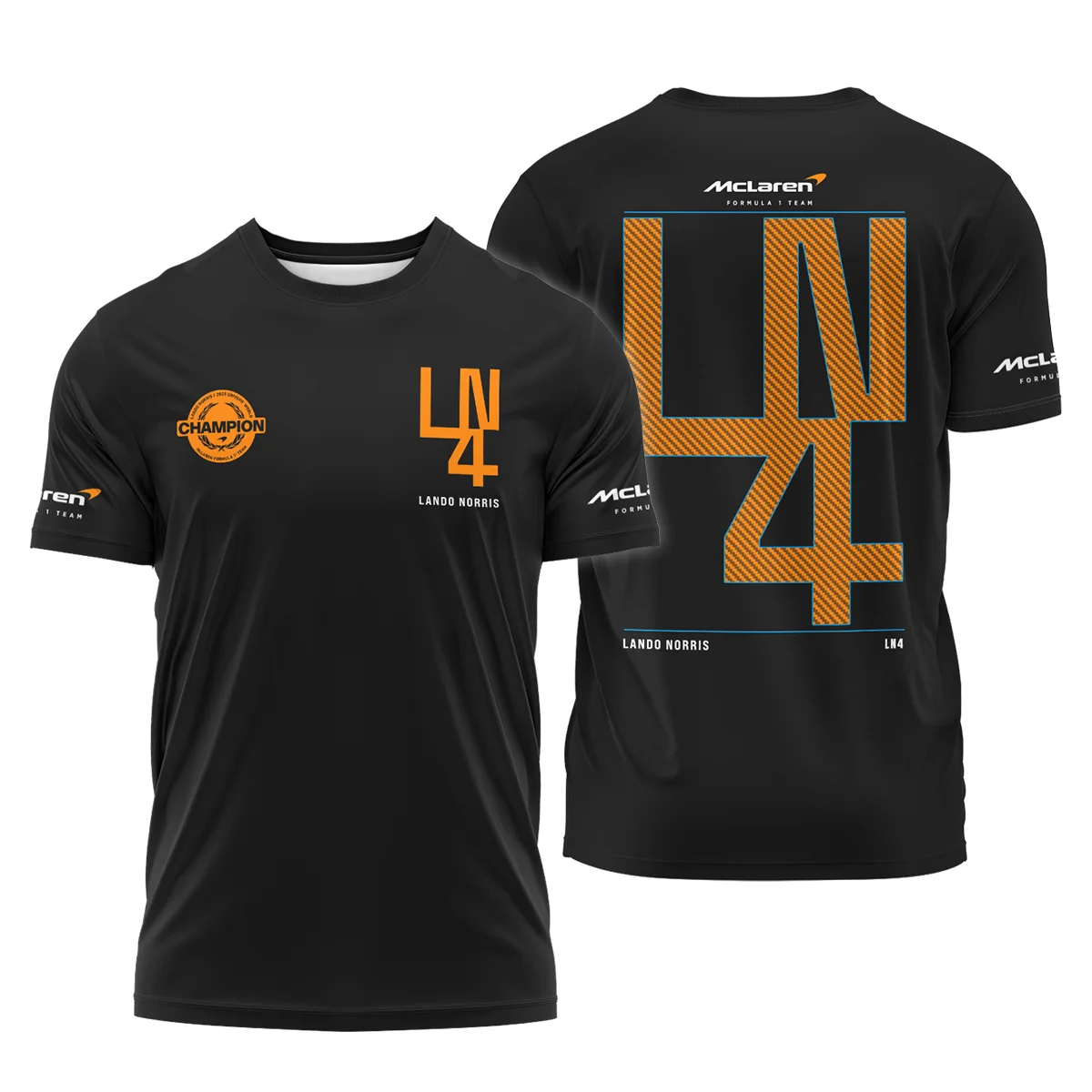 Lando Norris LN4 World Champion McLaren F1 Team T-Shirt Unisex Motorsport Apparel BLVALN051225A8TS