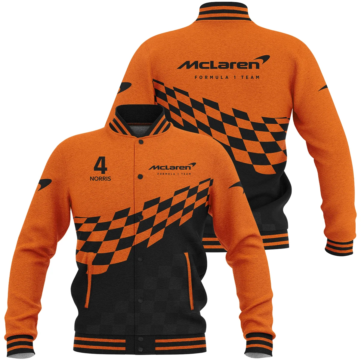 Lando Norris McLaren F1 Baseball Jacket BLMCL10425A1BJ