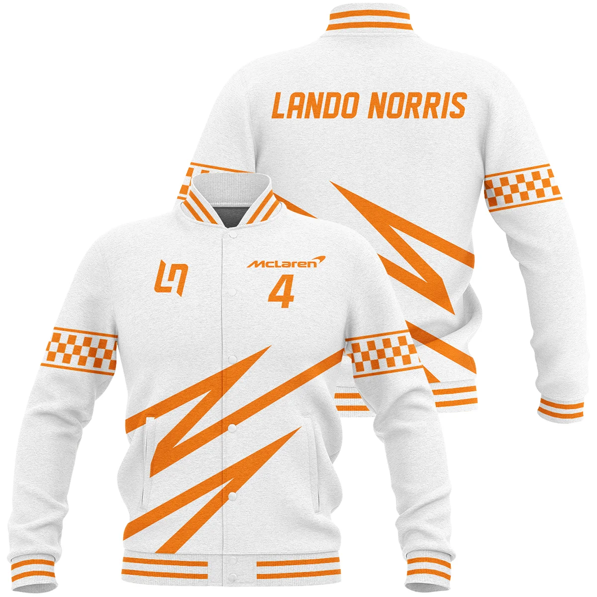 Lando Norris McLaren F1 Baseball Jacket BLMCL10425A4BJ