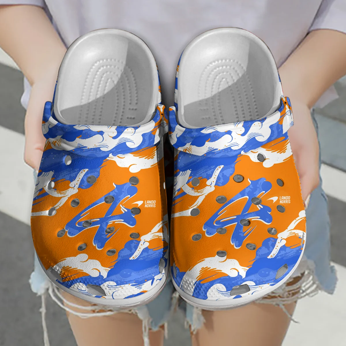 Lando Norris McLaren F1 Crocs - Waterproof Odor-resistant Antimicrobial BLMCL8425A13 - Image 3