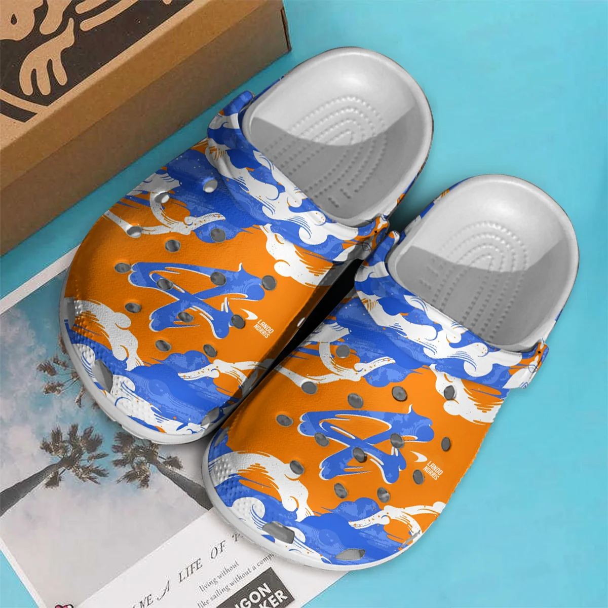 Lando Norris McLaren F1 Crocs - Waterproof Odor-resistant Antimicrobial BLMCL8425A13 - Image 2