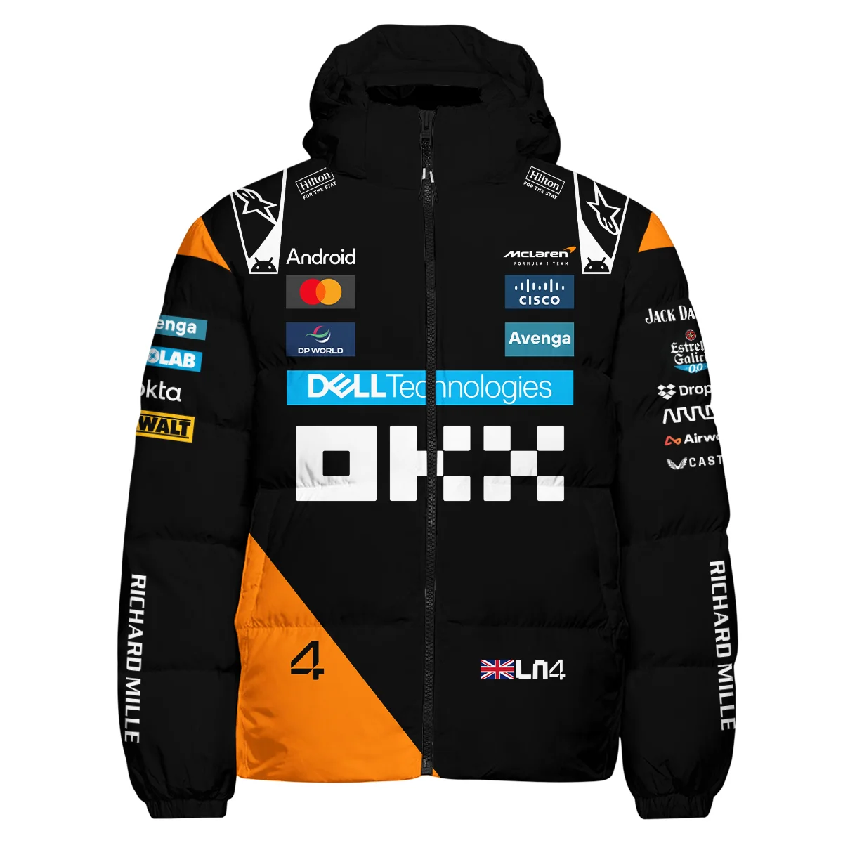 Lando Norris McLaren F1 Down & Puffer Jackets BLF1180525A2HCJ - Image 2